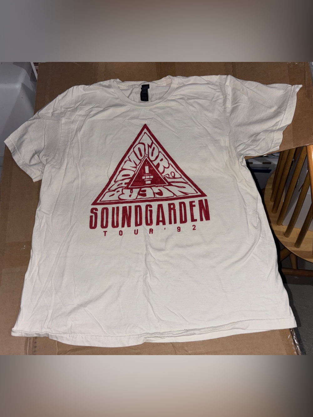 Soundgarden 1992 White Graphic Band T-Shirt